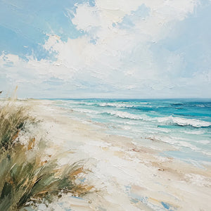 Original artwork view of Shoreline Breeze Coastal Wall Art | Oildeco