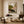 Olive Blush Abstract Textured Wall Art styled interior scene 3 | OILDECO