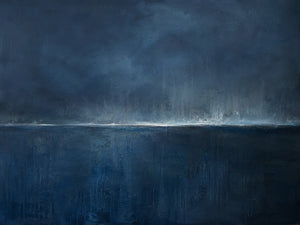 Midnight Horizon Abstract Wall Art artwork view | OILDECO