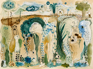 Enchanted Animal Garden Wall Art artwork view | OILDECO