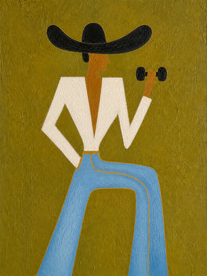 Cowgirl Strength Figurative Wall Art artwork view | OILDECO