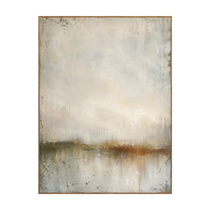 Quiet Horizon Neutral Abstract Wall Art | OILDECO