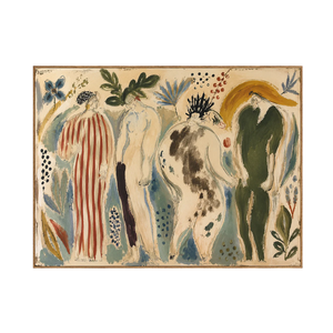 Garden Gathering Figurative Wall Art | OILDECO