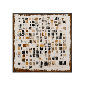 Amber Mosaic Abstract Wall Art | Oildeco