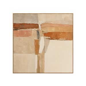 Terracotta Crossings Geometric Wall Art | OILDECO