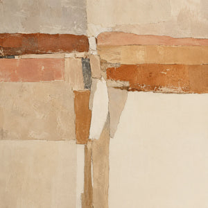 Terracotta Crossings Geometric Wall Art artwork view | OILDECO