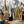 Lively Gathering Panoramic Wall Art artwork view | OILDECO