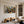 Lively Gathering Panoramic Wall Art styled interior scene 3 | OILDECO