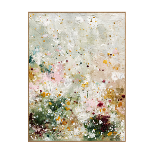 Whispering Meadow Pastel Abstract Wall Art | OILDECO