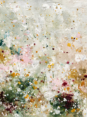Whispering Meadow Pastel Abstract Wall Art artwork view | OILDECO
