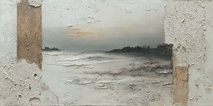Quiet Passage Panoramic Coastal Wall Art artwork view | OILDECO