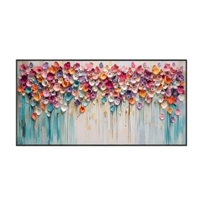 Bloom Cascade Floral Wall Art | Oildeco