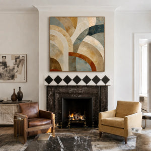 Arcadia Layers Geometric Wall Art styled interior scene 1 | OILDECO