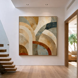 Arcadia Layers Geometric Wall Art styled interior scene 5 | OILDECO