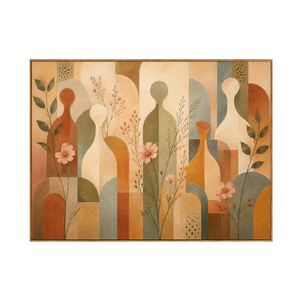 Meadow Rhythm Mid Century Botanical Wall Art | OILDECO
