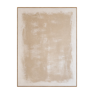 Soft Field Beige Minimalist Wall Art | OILDECO