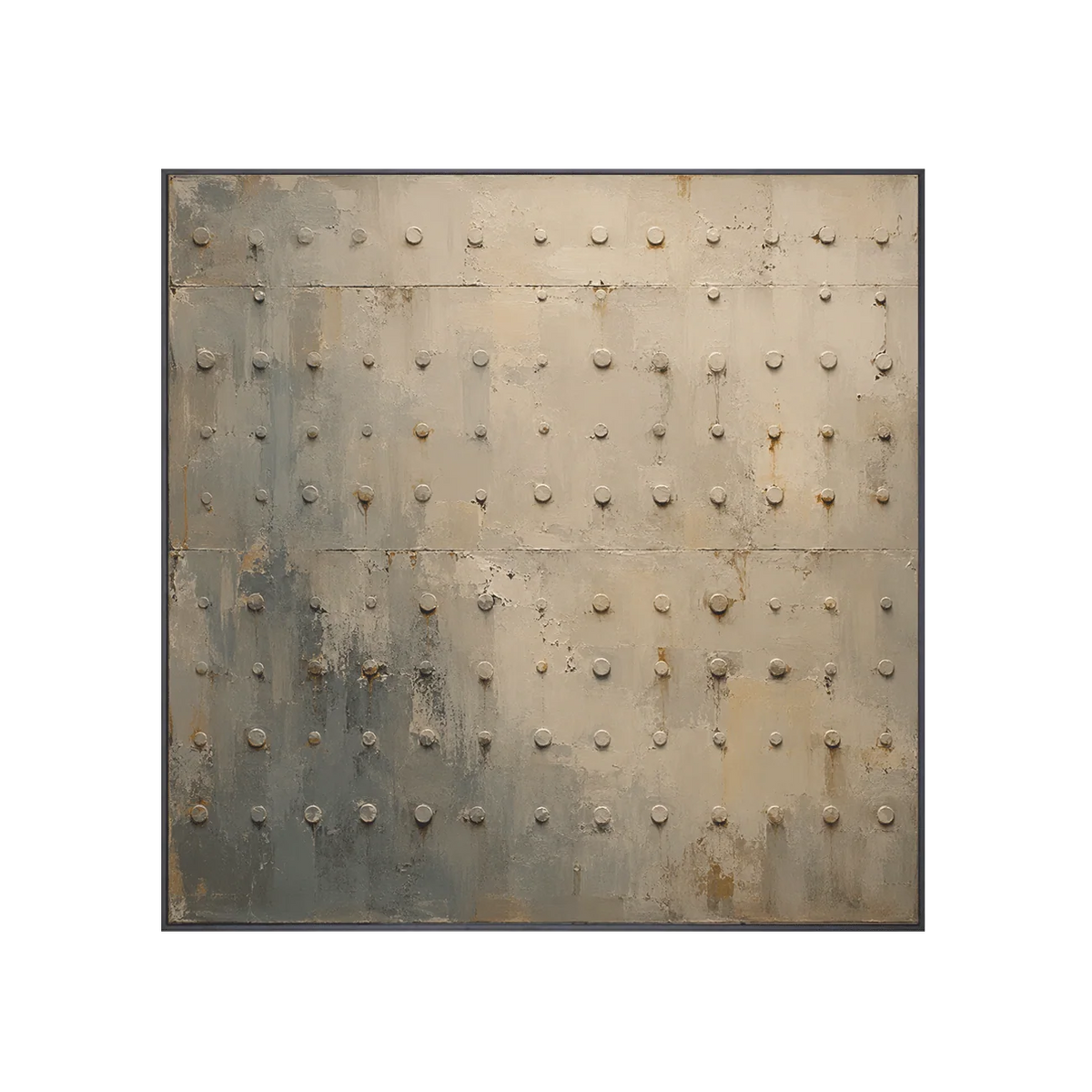 Rivet Grid Textured Wall Art