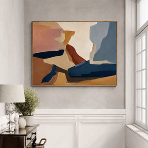 Canyon Passage Color Block Wall Art styled interior scene 1 | OILDECO