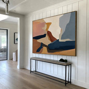Canyon Passage Color Block Wall Art styled interior scene 4 | OILDECO