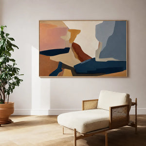 Canyon Passage Color Block Wall Art styled interior scene 5 | OILDECO