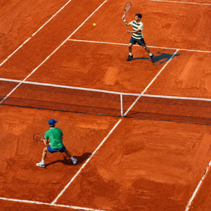 Clay Court Rally Tennis Wall Art artwork view | OILDECO