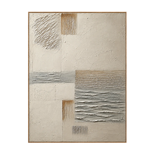 Quiet Weave Neutral Textured Wall Art | OILDECO