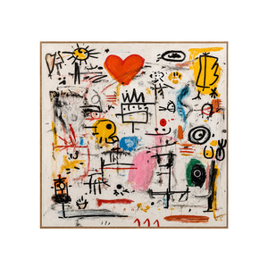 Playful Heart Graffiti Wall Art | OILDECO