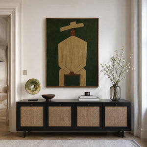 Quiet Figure Geometric Wall Art styled interior scene 4 | OILDECO
