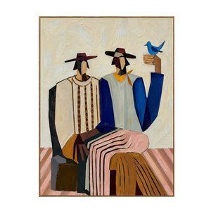 Gathered Figures Modern Wall Art | OILDECO