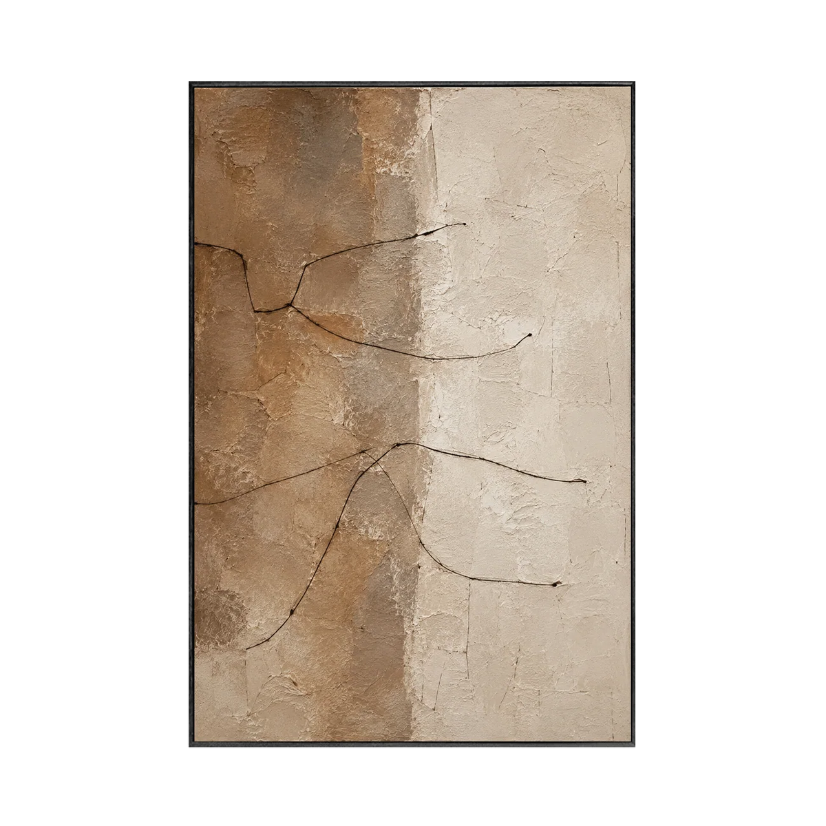 Earth Line Textured Wall Art
