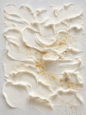 Ivory Petal Texture Wall Art artwork view | OILDECO