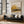 Ochre Skyline Textured Abstract Wall Art styled interior scene 2 | OILDECO