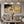 Gold Mosaic on Charcoal Panoramic Abstract Wall Art styled interior scene 3 | OILDECO
