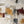 Ochre and Burgundy Blocks on Ivory Abstract Wall Art artwork view | OILDECO