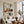Ochre and Burgundy Blocks on Ivory Abstract Wall Art styled interior scene 2 | OILDECO