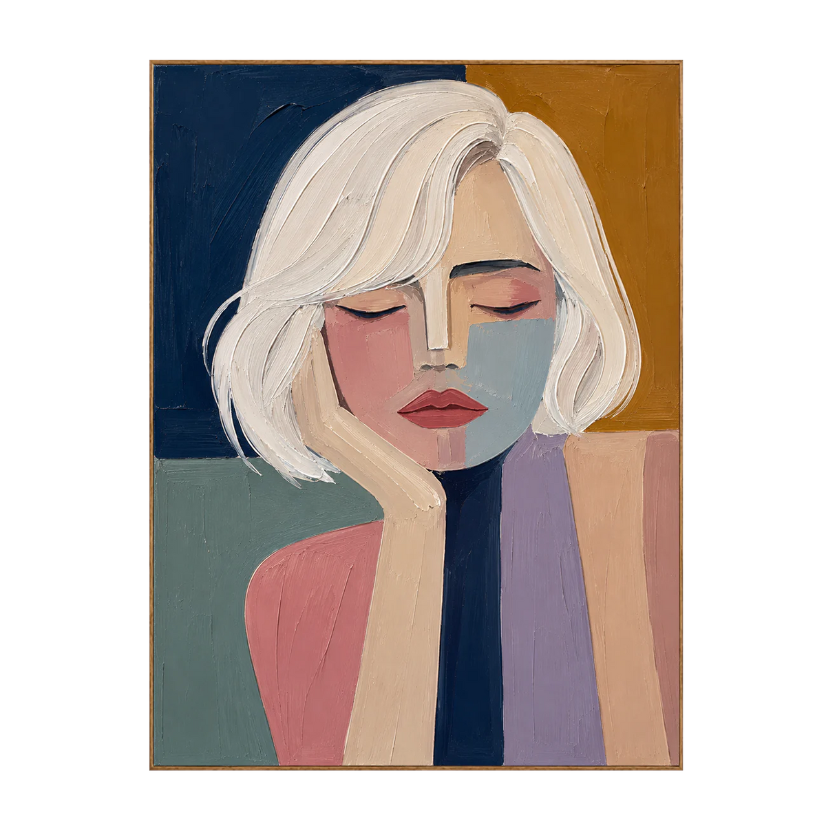 Blonde Reverie Portrait Wall Art