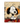Black-Eared Cartoon Puppy on a Colorful Ground Wall Art | OILDECO