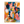 Colorful Seated Figure with a Golden Dog Wall Art | OILDECO