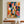 Colorful Seated Figure with a Golden Dog Wall Art styled interior scene 2 | OILDECO