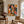 Colorful Seated Figure with a Golden Dog Wall Art styled interior scene 5 | OILDECO
