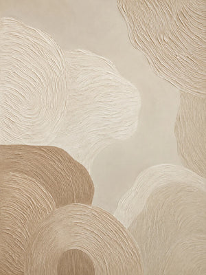 Original artwork view of Sand Rings Textured Wall Art | Oildeco