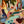 Mint Streams and Warm Color Gestures Abstract Wall Art artwork view | OILDECO