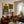 Four Wide Hats and Striped Figures Grid Wall Art styled interior scene 1 | OILDECO