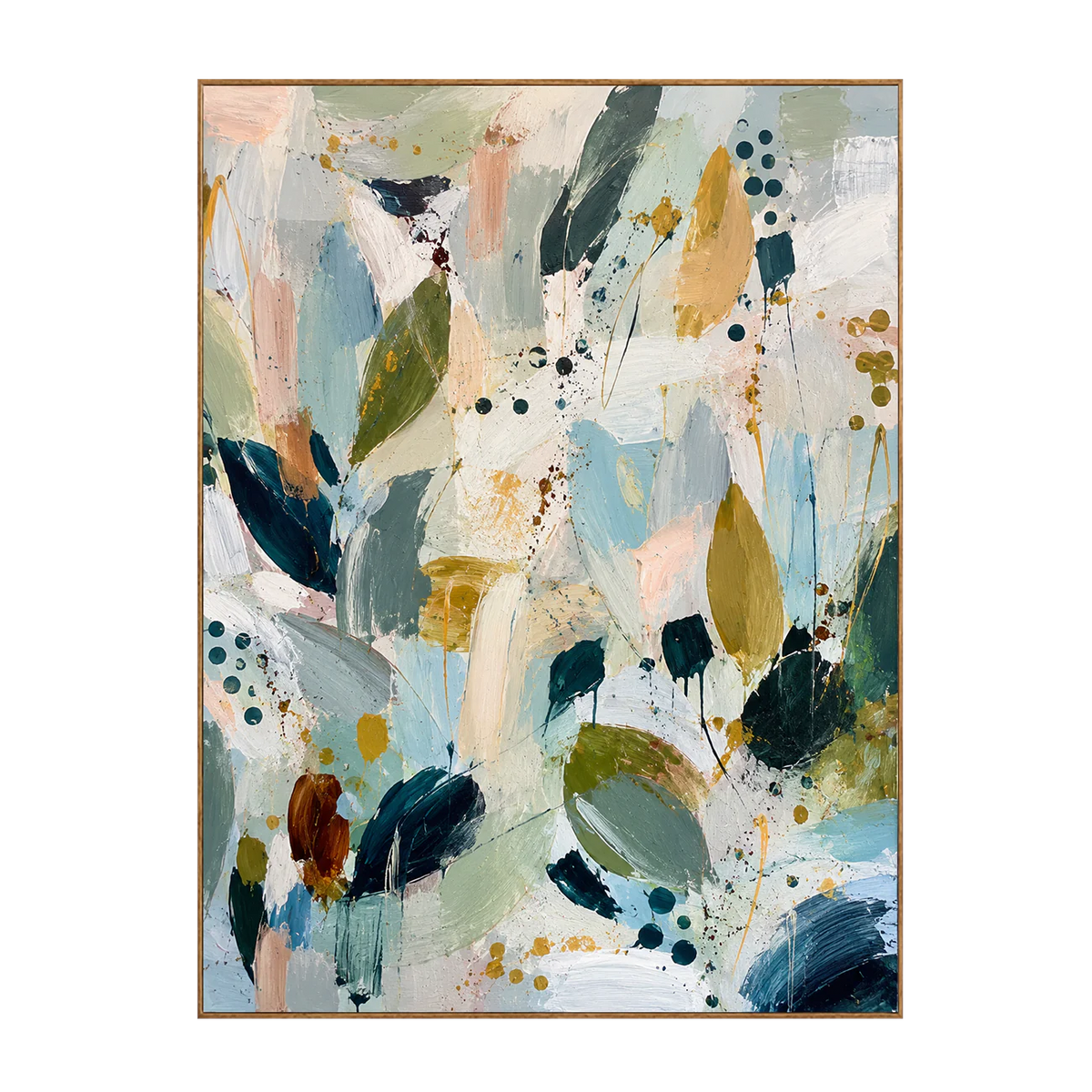 Sage Leaf Abstract Wall Art