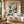 Sage Leaf Abstract Wall Art shown in a quiet home office | Oildeco