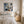 Blue Studio Floral Wall Art shown in a calm bedroom setting | Oildeco