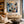 Blue Studio Floral Wall Art shown in a quiet home office | Oildeco