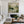 Forest Green Gestures on Ivory Abstract Wall Art styled interior scene 3 | OILDECO