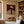 Ivory Hat and Burgundy Stripes Portrait Wall Art styled interior scene 2 | OILDECO