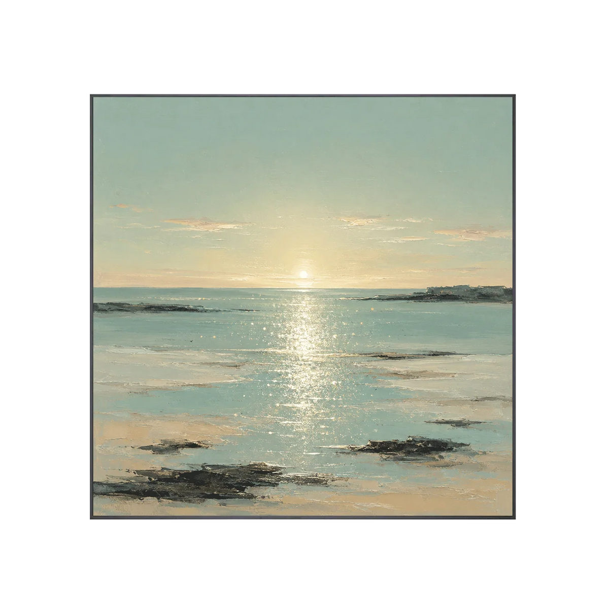 Sunlit Tide Coastal Wall Art
